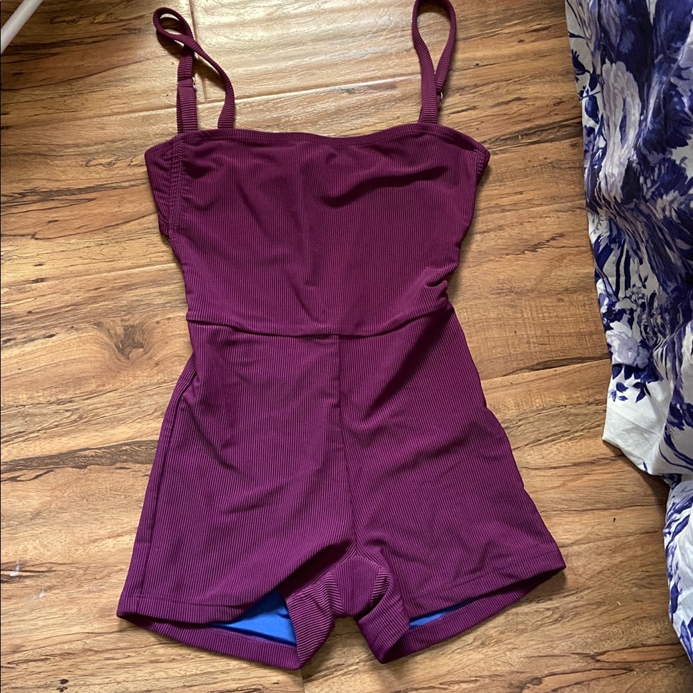Mollusk Plum Sleeveless Romper
